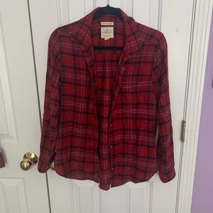 Red and Black Plaid Flannel